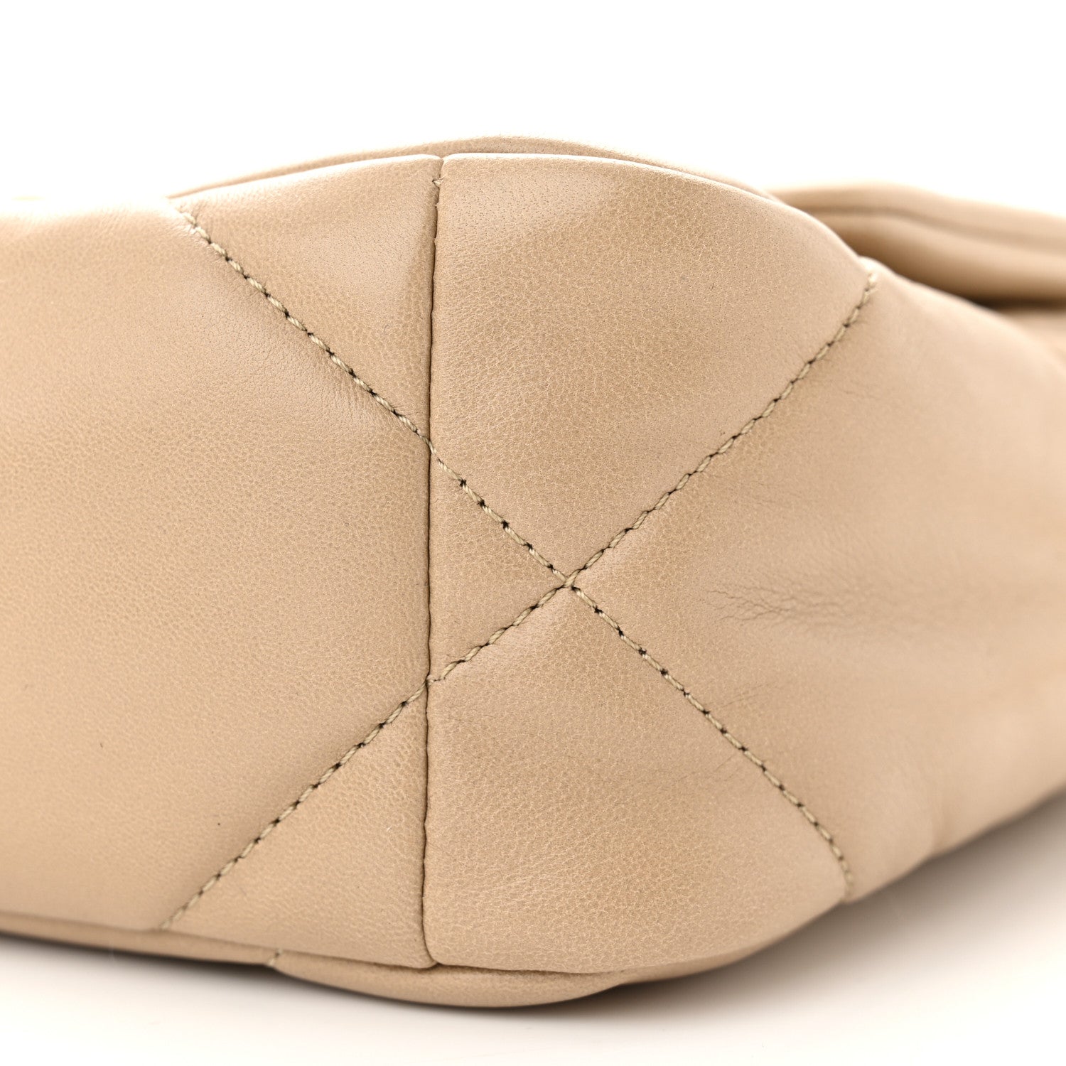 Chanel Lambskin Quilted Medium Chanel 19 Flap Dark Beige 10 of 11