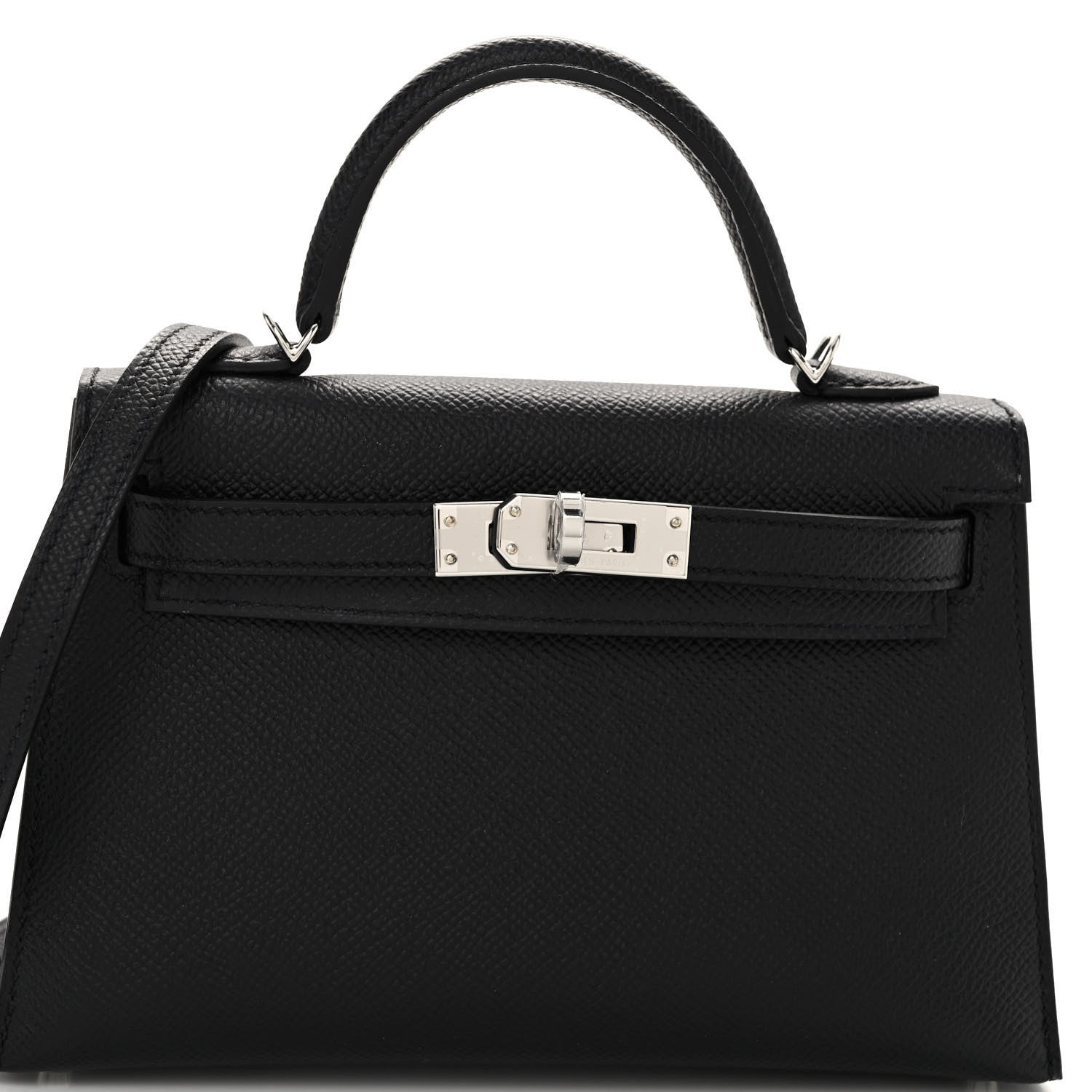 Hermes Epsom Mini Kelly Sellier 20 Black 8 of 12