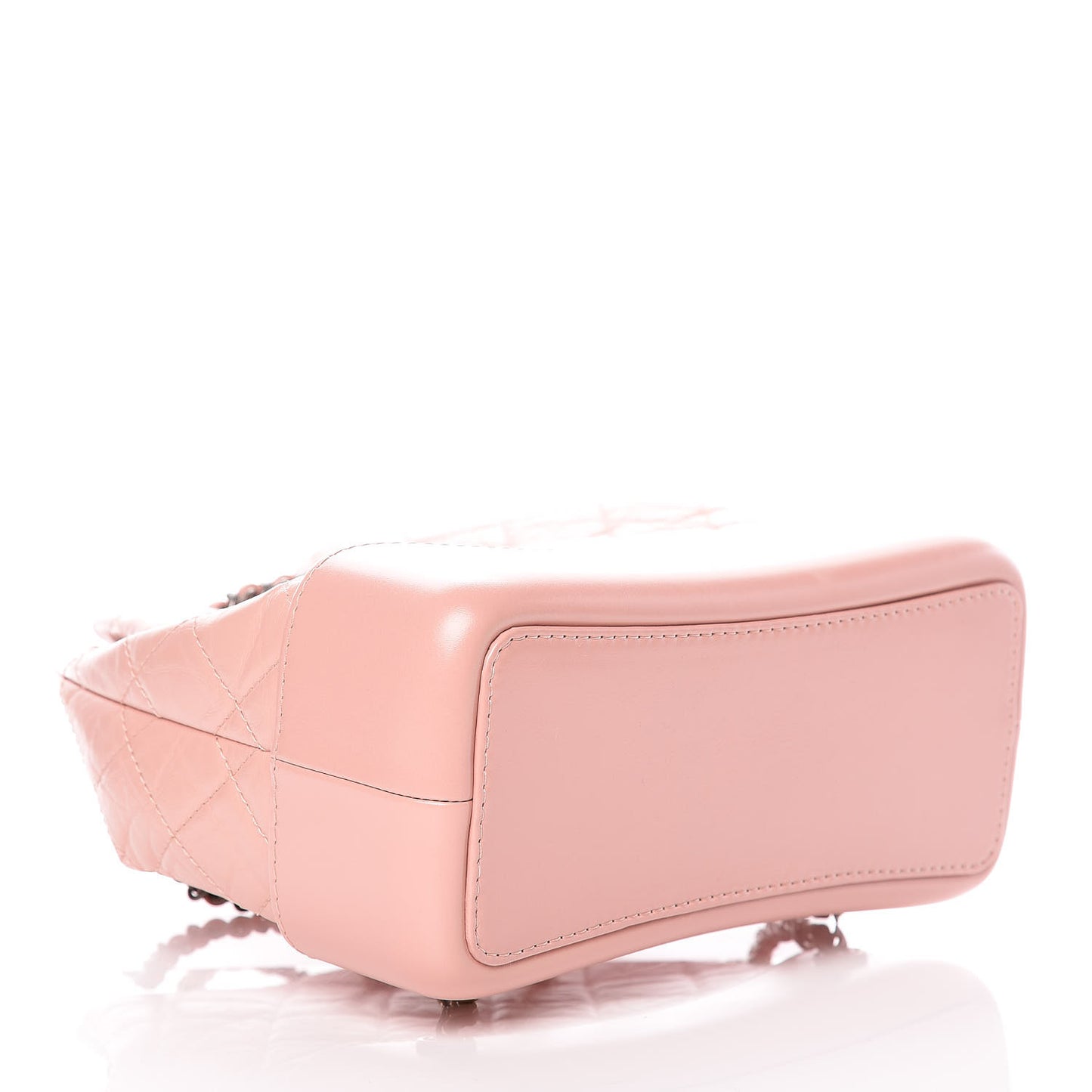 Aged Calfskin Quilted Small Gabrielle Backpack Pink