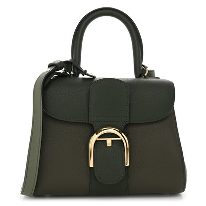 Delvaux Grained Rodeo Calfskin Mini Brillant Camaieux Satchel Kaki 1 of 10