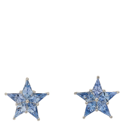 Tiffany Platinum Blue Sapphire Star Earrings 1 of 3