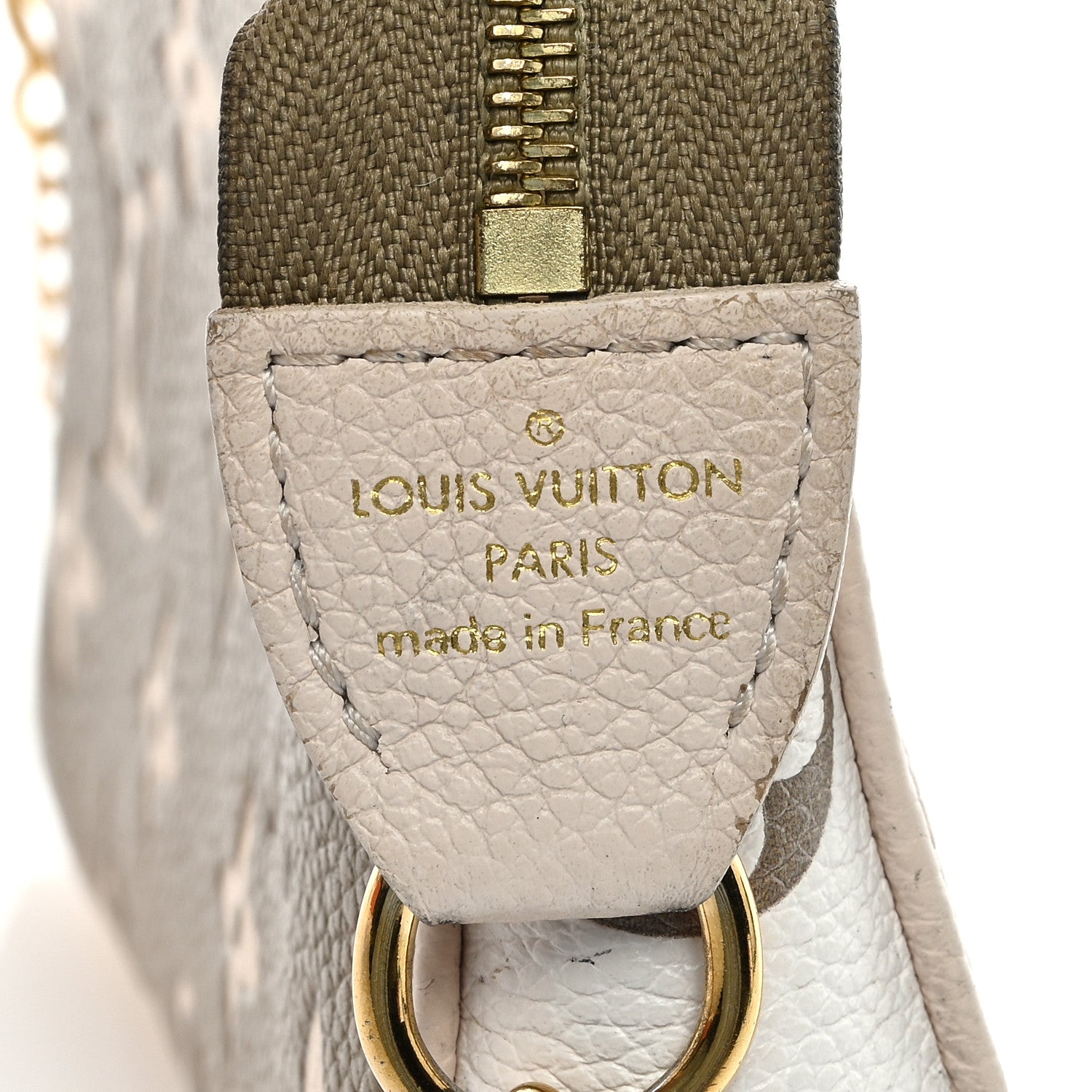 Louis Vuitton Empreinte Spring in the City Mini Pochette Accessories Kaki Beige Cream 5 of 7