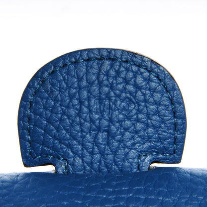 Hermes Taurillon Clemence Evelyne III TGM Bleu de Galice 8 of 14
