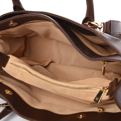 Chanel Calfskin Cerf Executive Shopper Tote Brown 5 of 8