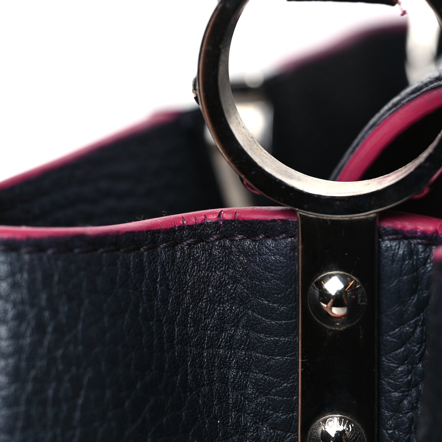 Taurillon Capucines BB Cobalt Fuchsia