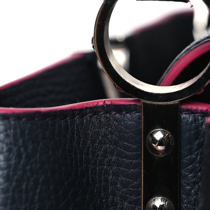 Louis Vuitton Taurillon Capucines BB Cobalt Fuchsia 10 of 12