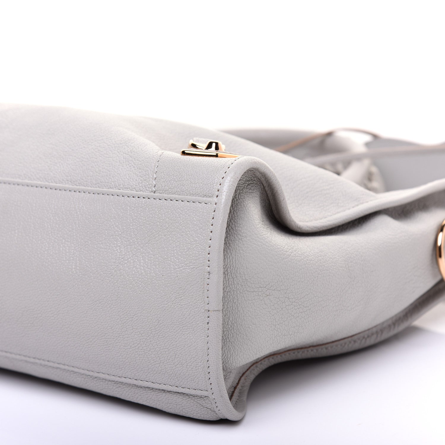 Balenciaga Chevre Gold Metallic Edge Hardware City Gris Glace 7 of 9