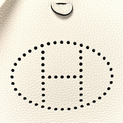 Hermes Taurillon Clemence Amazone Evelyne TPM New White 8 of 12