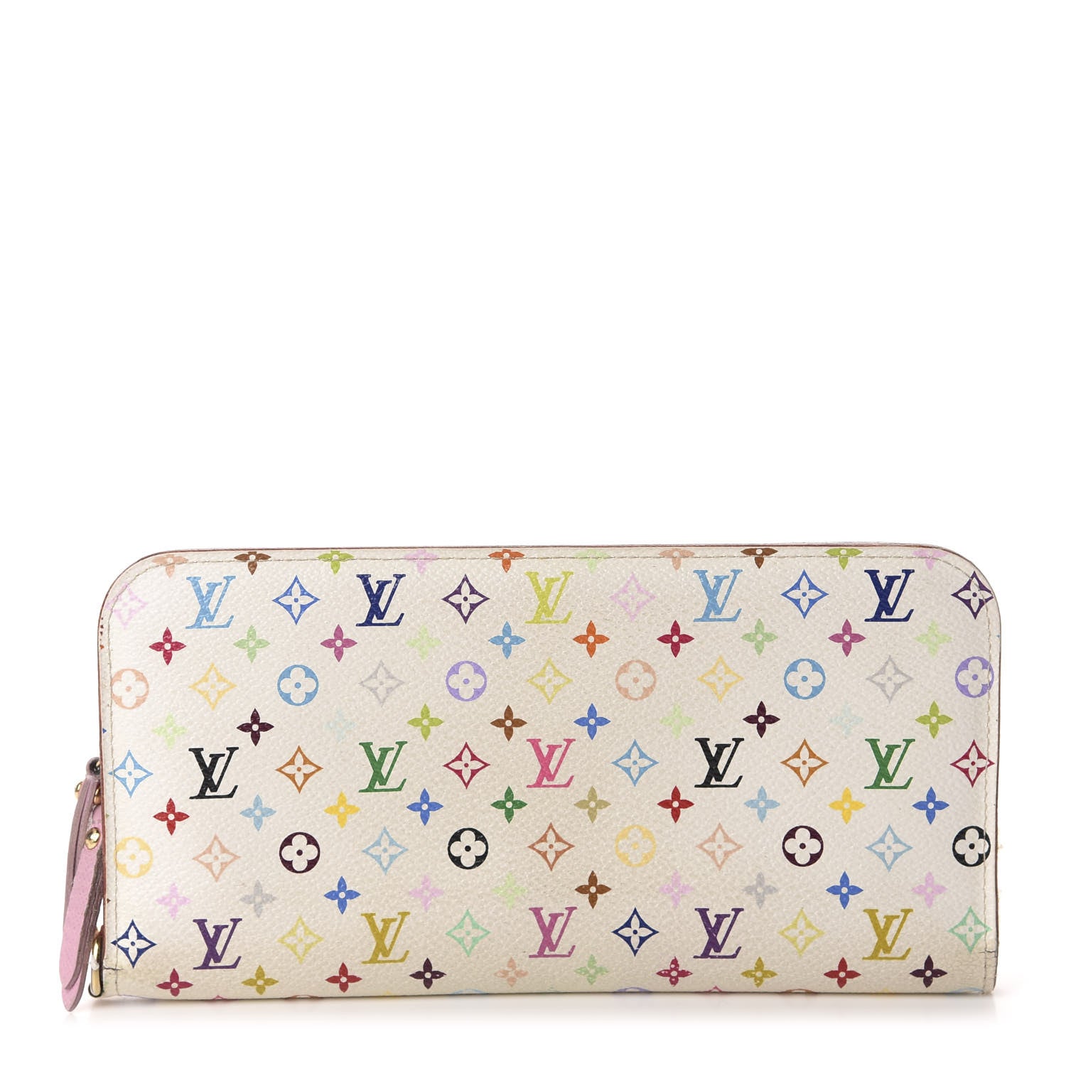 Louis Vuitton Monogram Multicolor Insolite Wallet White Litchi 1 of 12