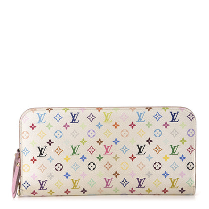 Louis Vuitton Monogram Multicolor Insolite Wallet White Litchi 1 of 12