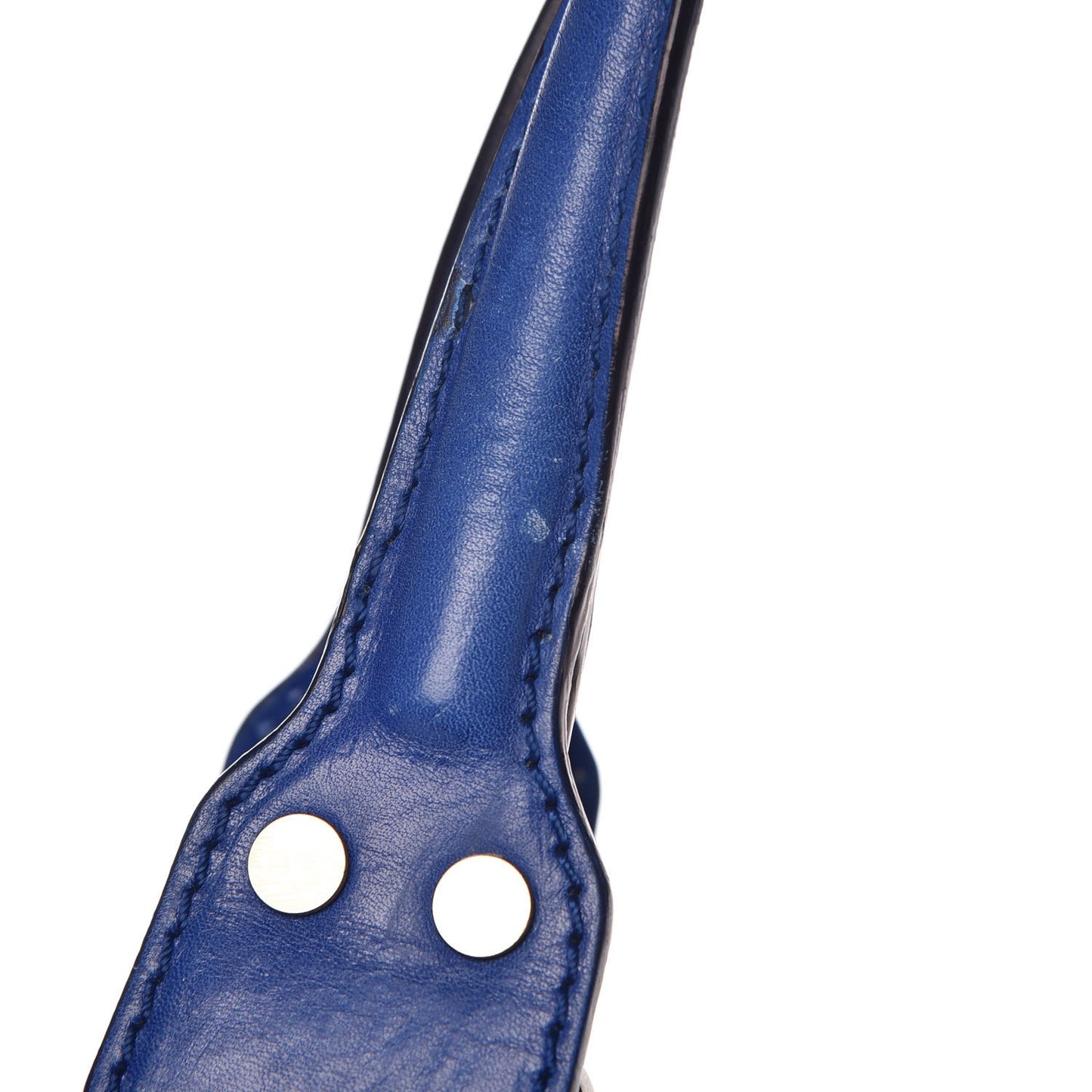 Shiny Calfskin Suede Monna L Cobalt