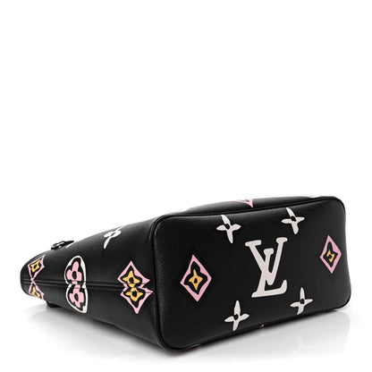 Louis Vuitton Monogram Giant Wild At Heart Neverfull MM Black 3 of 4