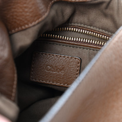 Chloe Calfskin Medium Marcie Round Zip Crossbody Nut 6 of 9