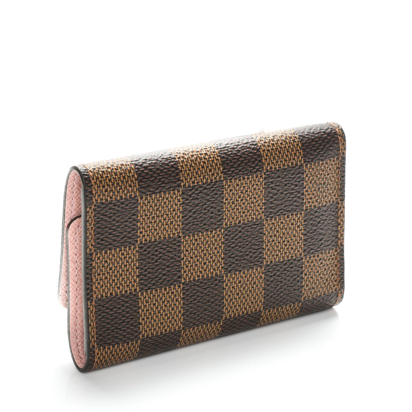 Damier Ebene Multicles 6 Key Holder Rose Ballerine