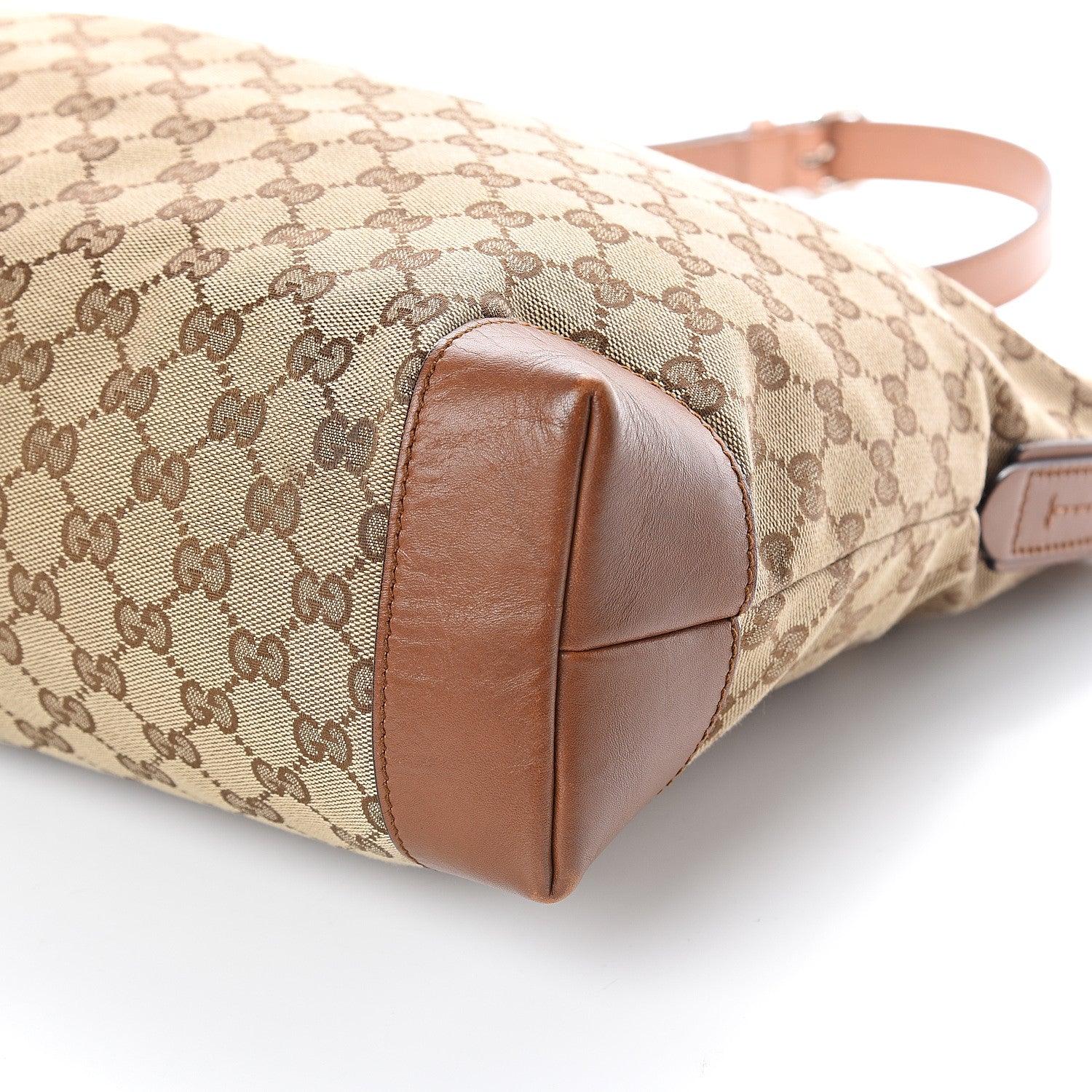 Gucci Monogram Large Flat Messenger Bag Brown 8 of 8