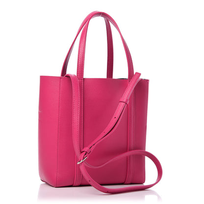 Balenciaga Calfskin XXS Everyday Tote Rose Magenta Black 3 of 8