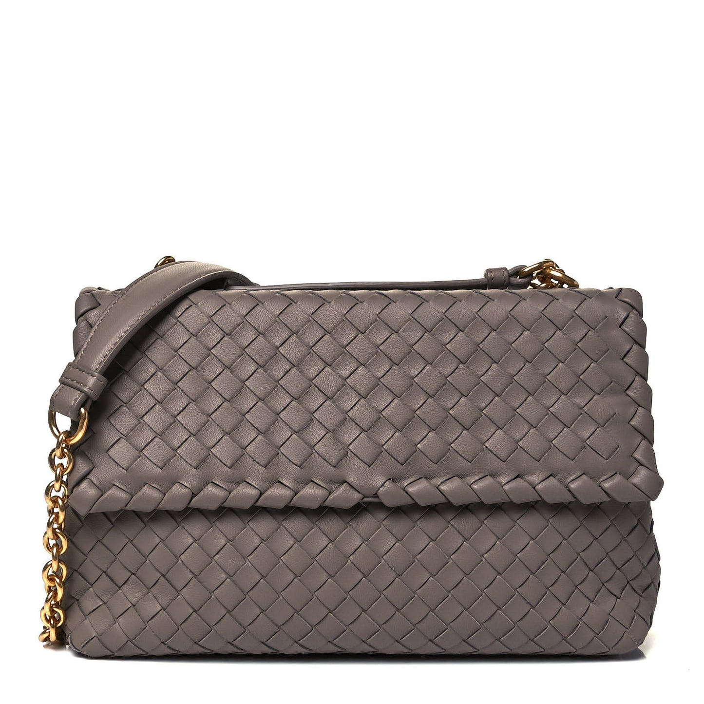 Nappa Intrecciato Medium Olimpia Bag Steel