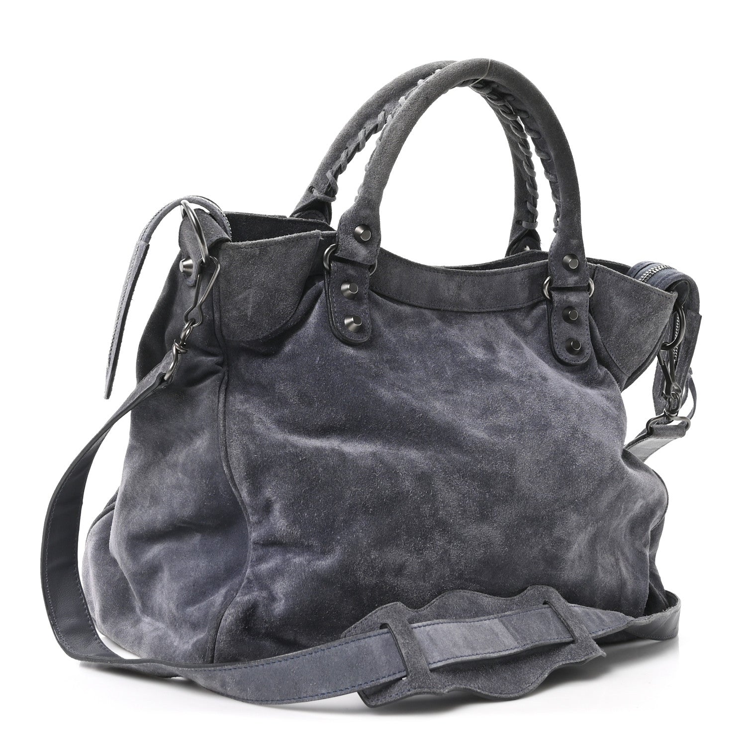 Balenciaga Baby Daim Suede Classic Hardware Velo Grey 4 of 11