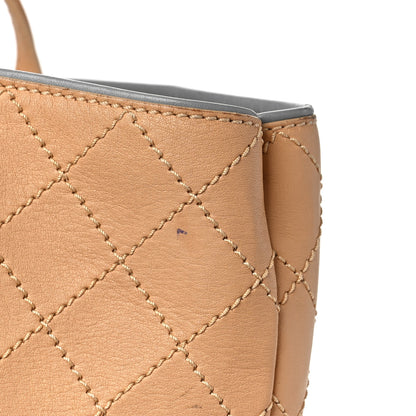 Chanel Calfskin Stitched Large Shopping Tote Beige 11 of 11
