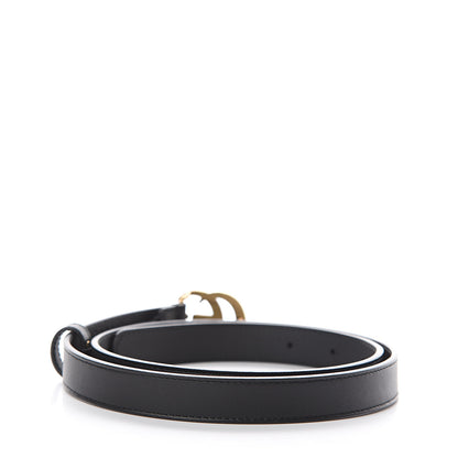 Gucci Calfskin Double G 20mm Belt 80 32 Black 2 of 5