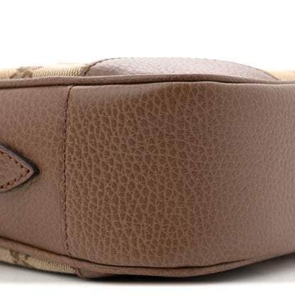 Gucci Monogram Mini Bree Messenger Bag Beige Tabacco 9 of 10
