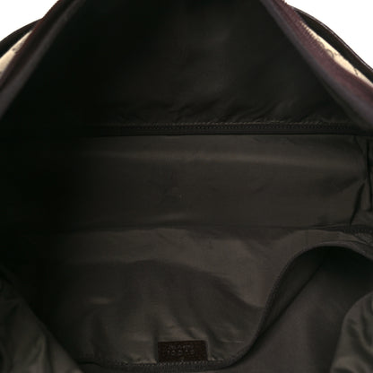 Gucci Monogram Natural Pigskin Large Diaper Bag Beige Ebony Cocoa Dark Chocolate 6 of 11