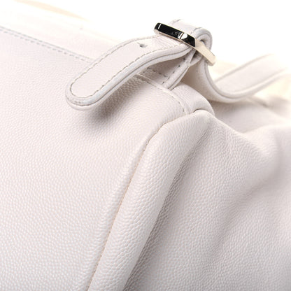 Chanel Caviar Quilted Business Affinity Backpack White 13 of 17