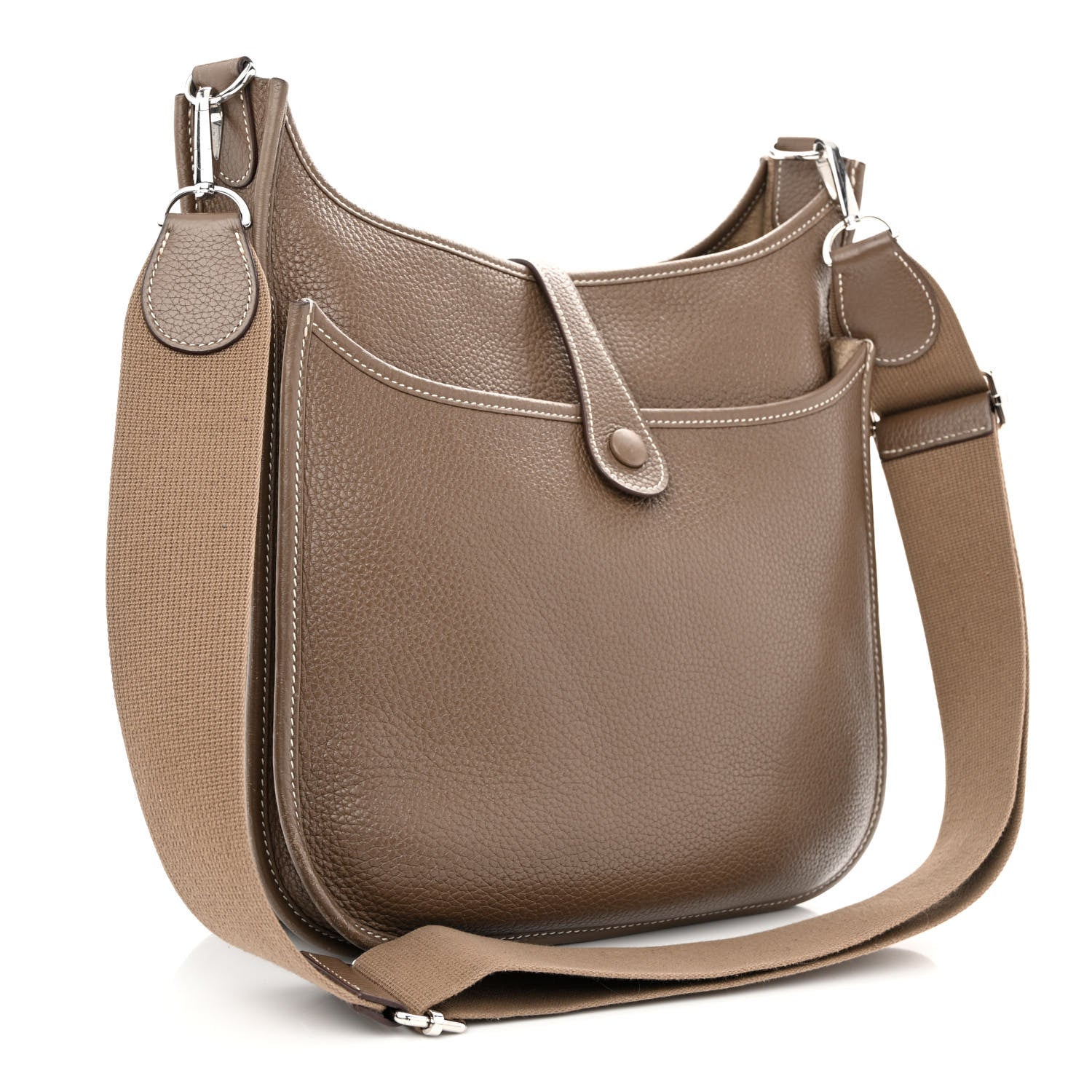 Hermes Taurillon Clemence Evelyne III PM Etoupe 3 of 11