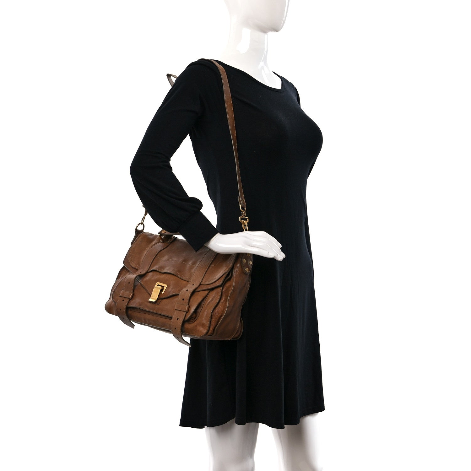 Proenza Schouler Lambskin Medium PS1 Satchel Birch 2 of 25