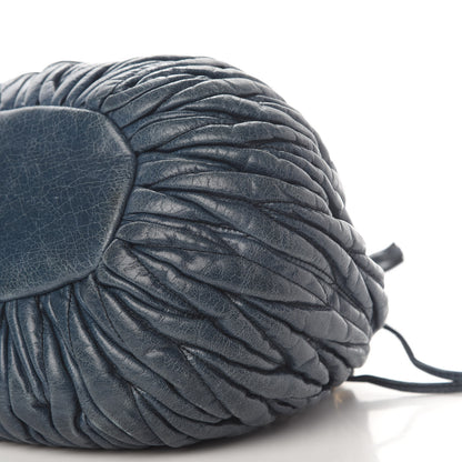 Miu Miu Nappa Matelasse Small Bucket Bag Denim 9 of 12