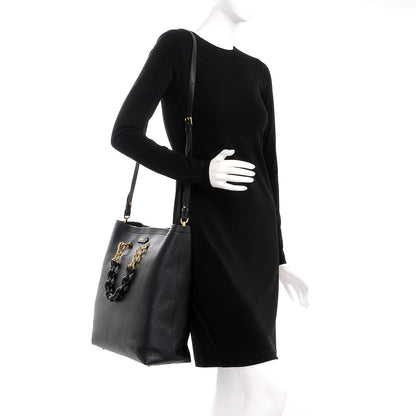 Tom Ford Grained Calfskin Large Carine Tote Black 2 of 6