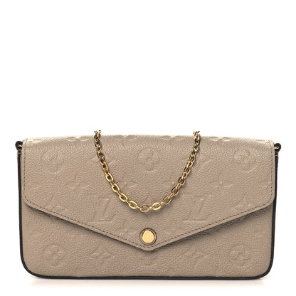 Louis Vuitton Empreinte Pochette Felicie Chain Wallet Tourterelle 1 of 11
