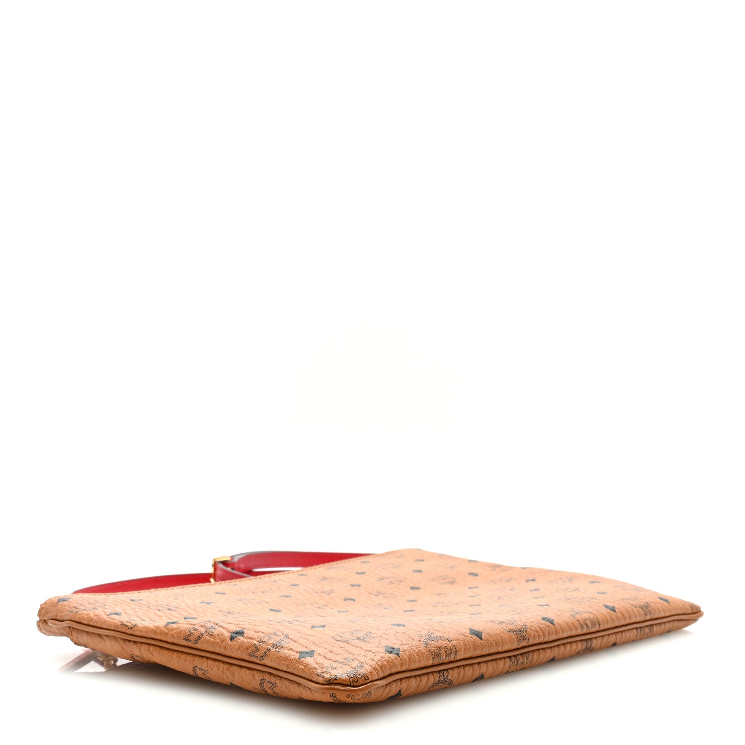 MCM Visetos Original Medium Pouch Cognac Red 4 of 8