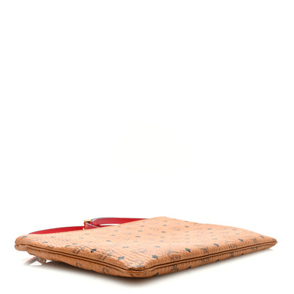 MCM Visetos Original Medium Pouch Cognac Red 4 of 8