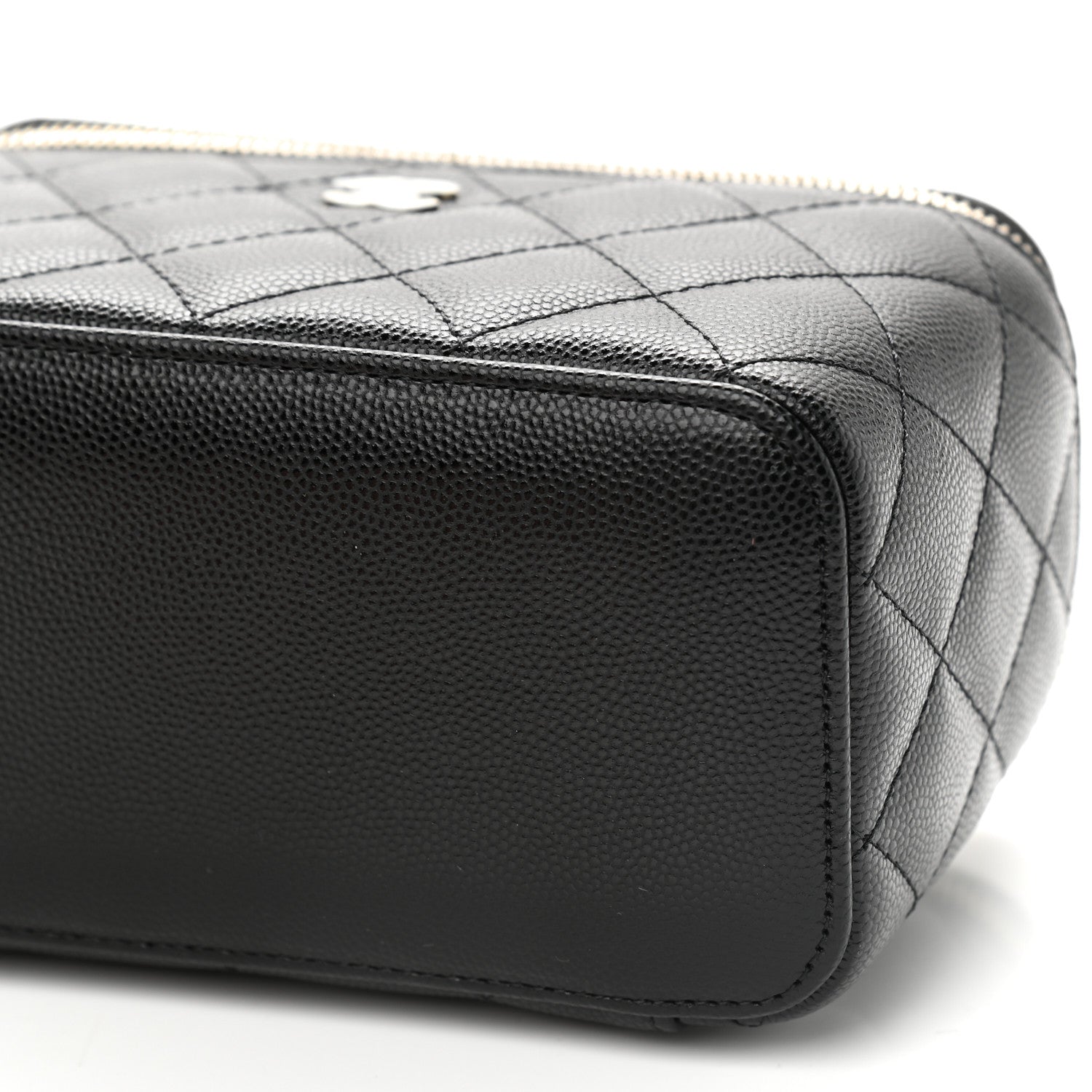Chanel Caviar Quilted Small Vanity Case With Chain Black 9 of 9