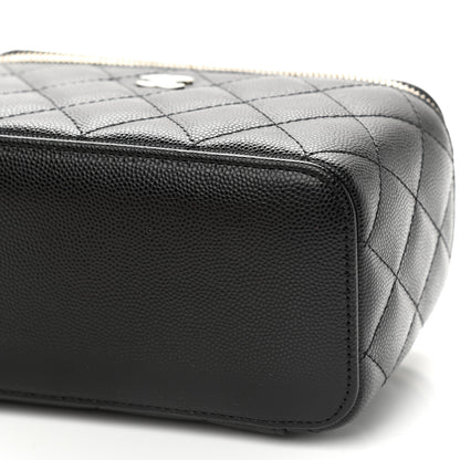 Chanel Caviar Quilted Small Vanity Case With Chain Black 9 of 9