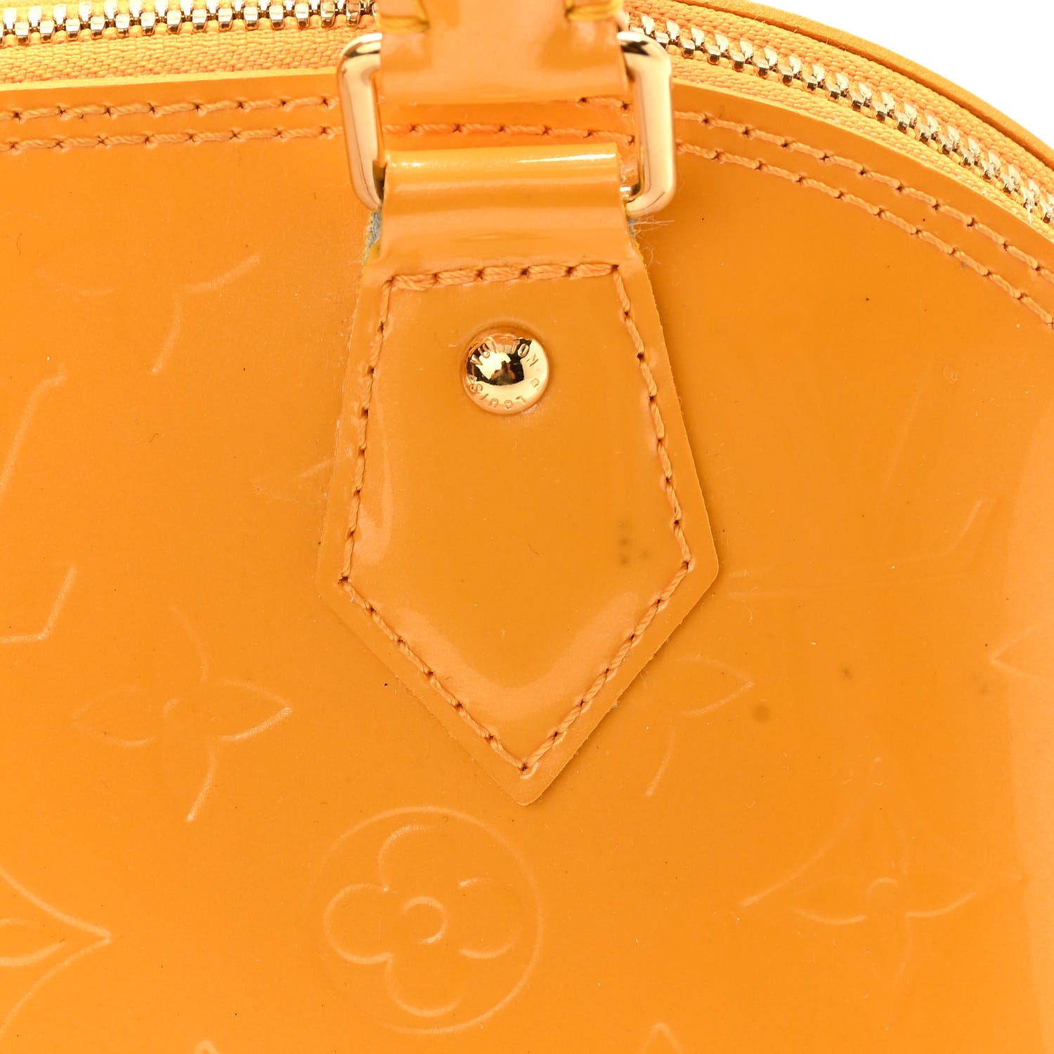 Louis Vuitton Vernis Alma BB Jaune Passion 10 of 12