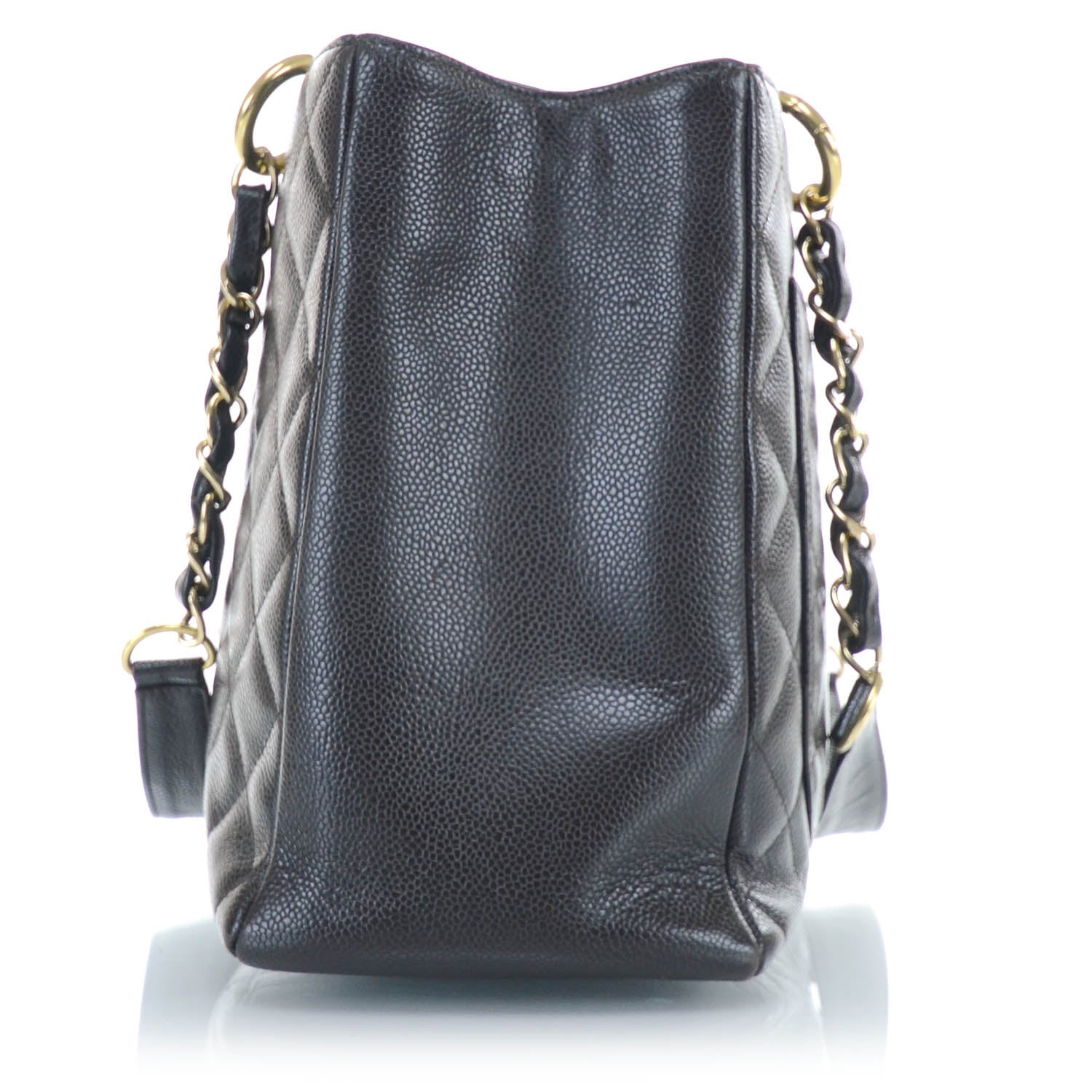 Chanel Caviar Grand Shopping Tote GST Dark Brown GHW 4 of 9
