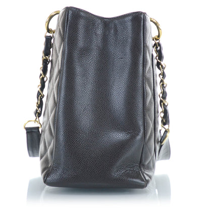 Chanel Caviar Grand Shopping Tote GST Dark Brown GHW 4 of 9