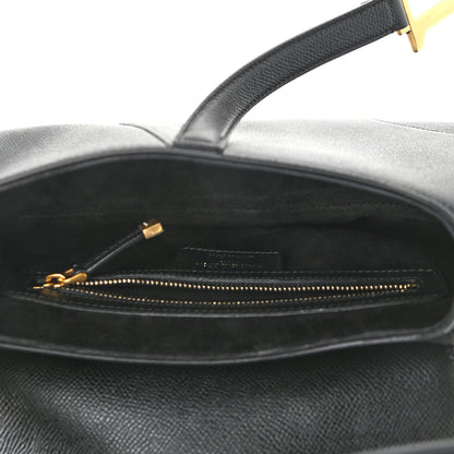 Christian Dior Grained Calfskin Saddle Bag Black 5 of 11