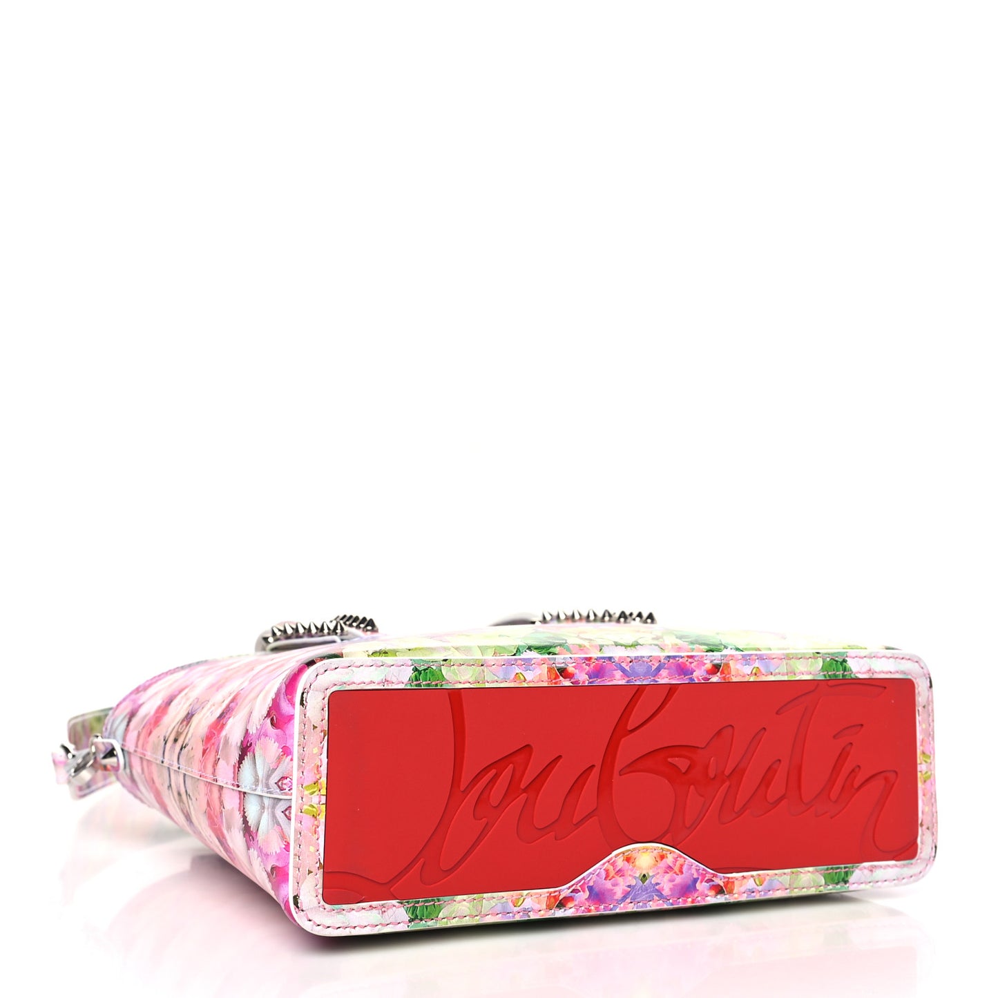 CHRISTIAN LOUBOUTIN Calfskin Mini Paris Blooming Cabata Tote