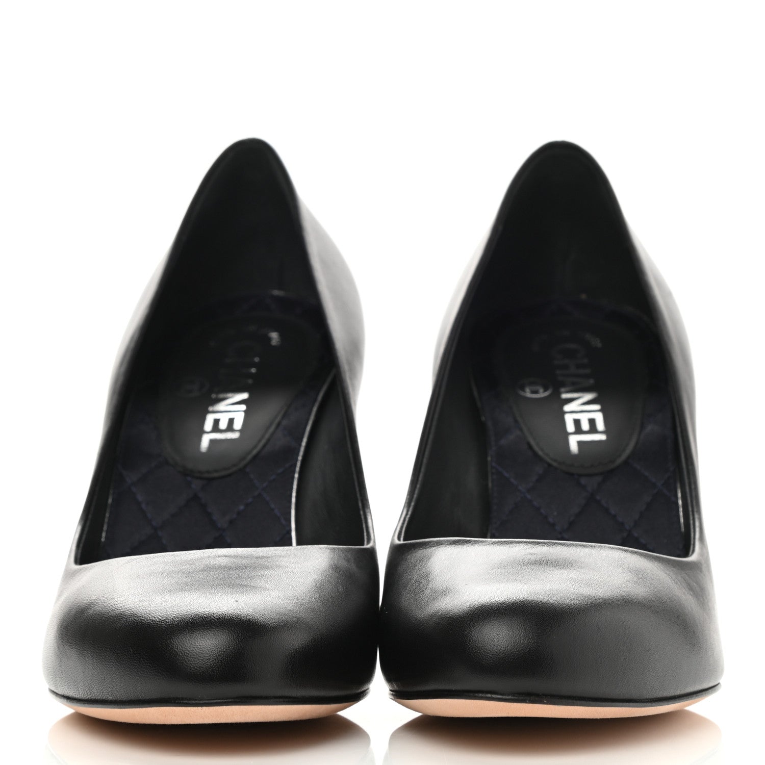 Chanel Lambskin Crystal CC Pumps 37 Black 2 of 10