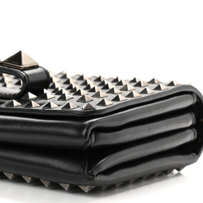 Valentino Garavani Vitello Rockstud All Over Va Va Voom Flap Bag Black 8 of 8