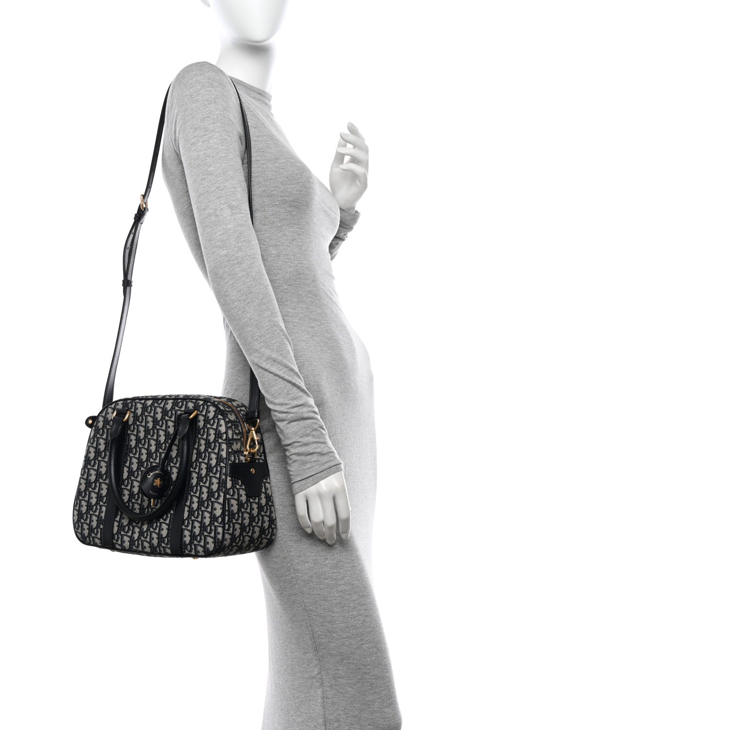 Christian Dior Oblique Large D-Vibe Bowling Bag 2 of 11