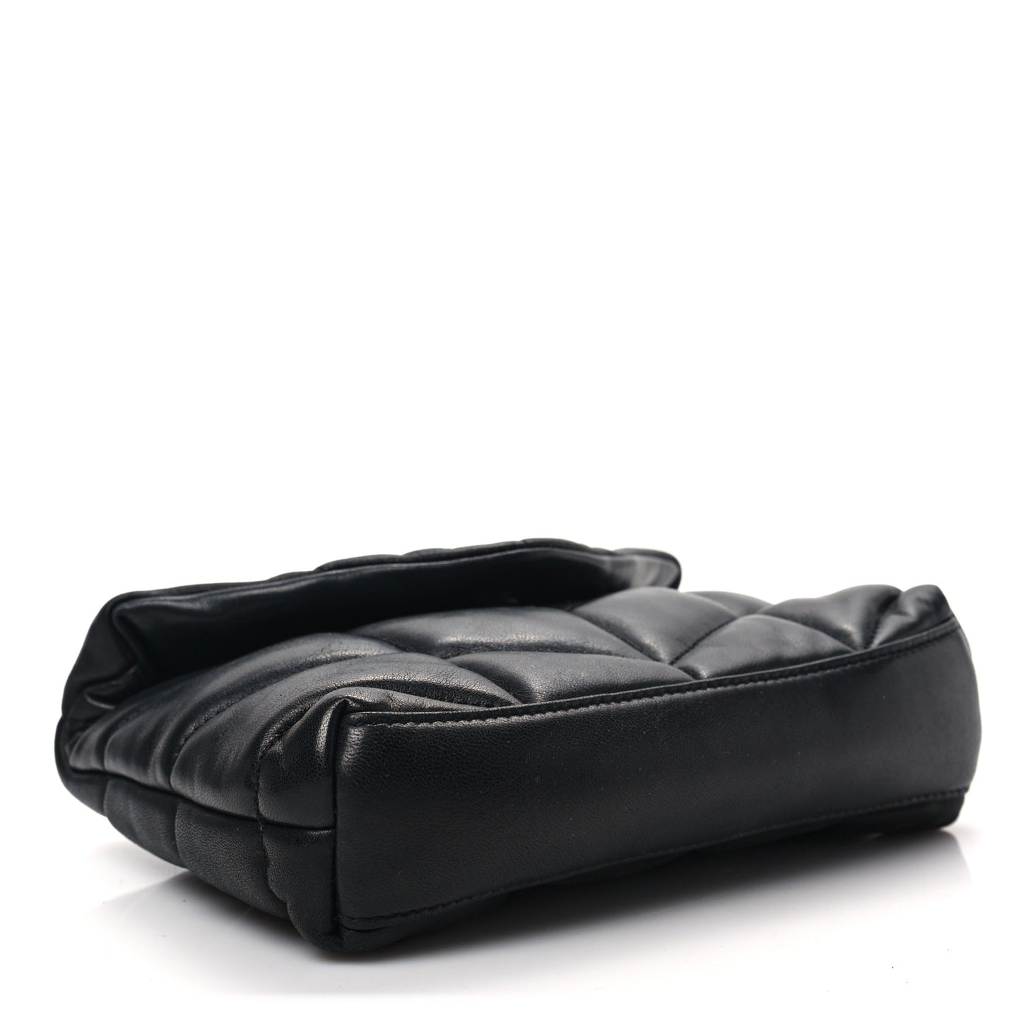 Lambskin Monogram Loulou Puffer Pouch Clutch Black