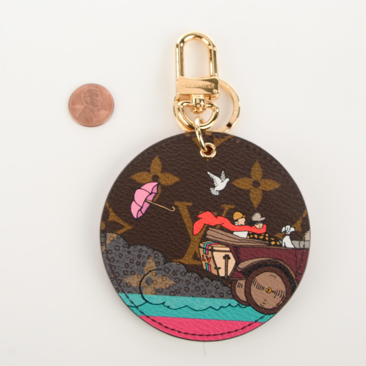 Louis Vuitton Monogram 2015 Christmas Animation Bag Charm Key Ring 3 of 7