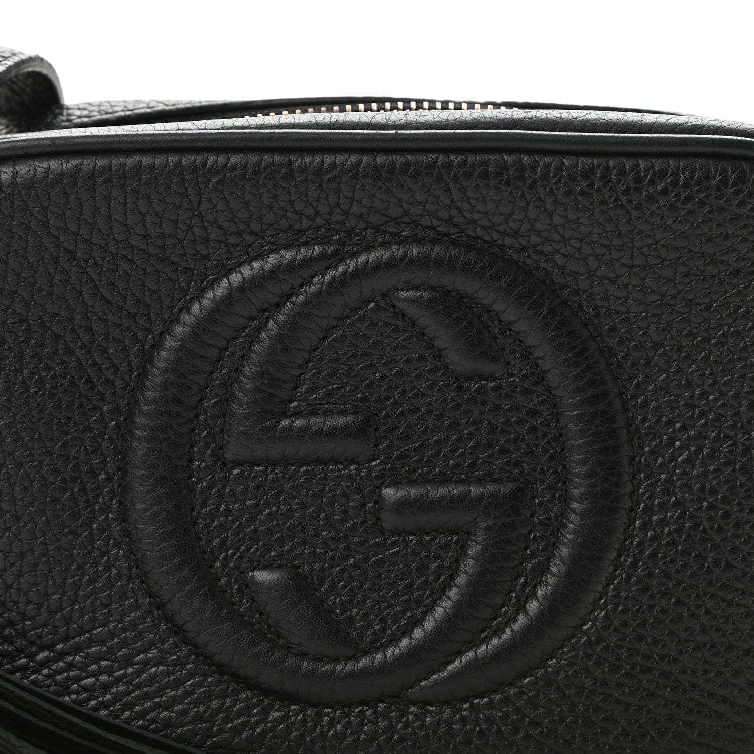 Gucci Pebbled Calfskin Mini Soho Disco Bag Black 8 of 11