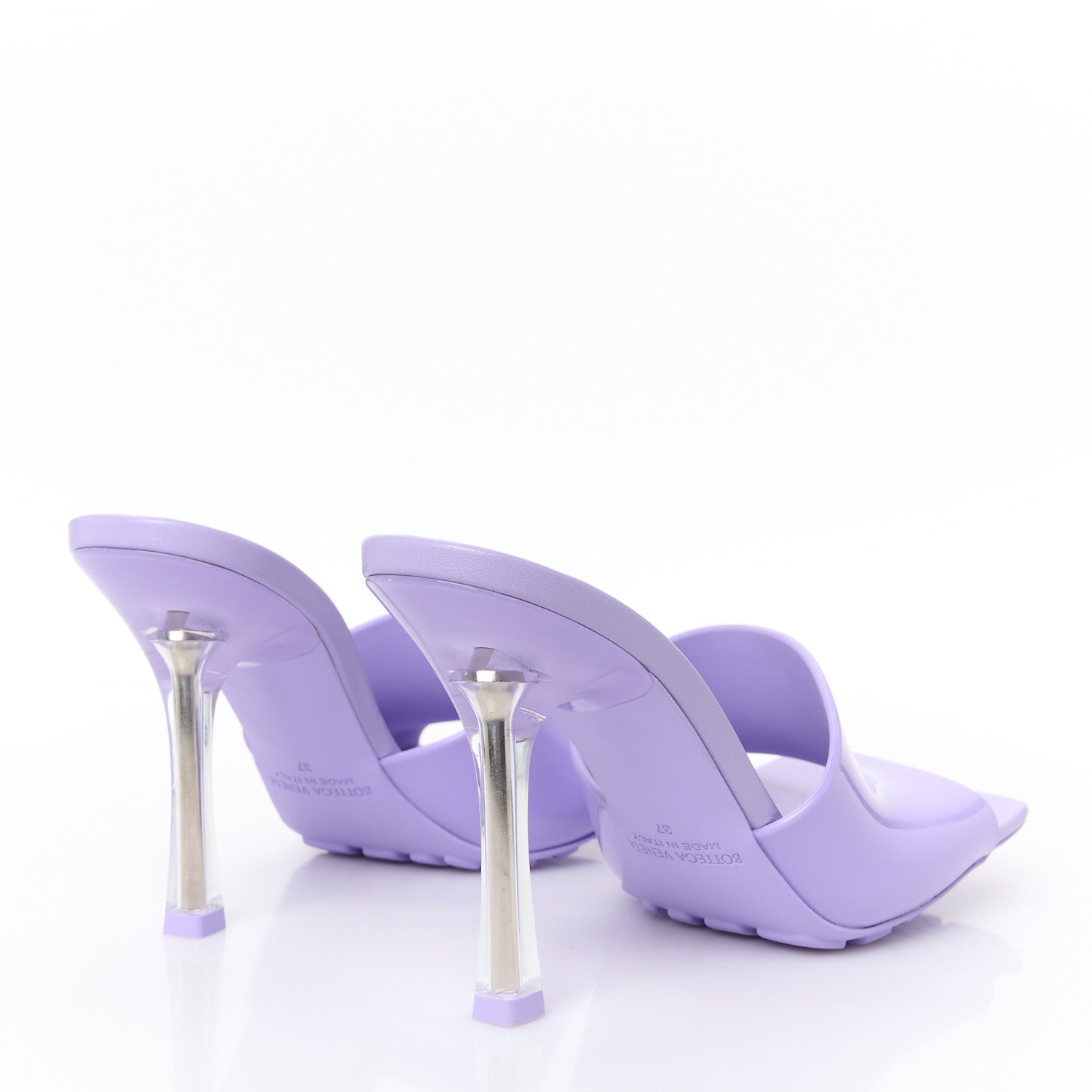 Bottega Veneta Rubber Mule Sandals 37 Purple 4 of 9