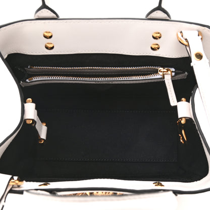 Versace Grained Calfskin Small La Medusa Chain Tote White 5 of 10