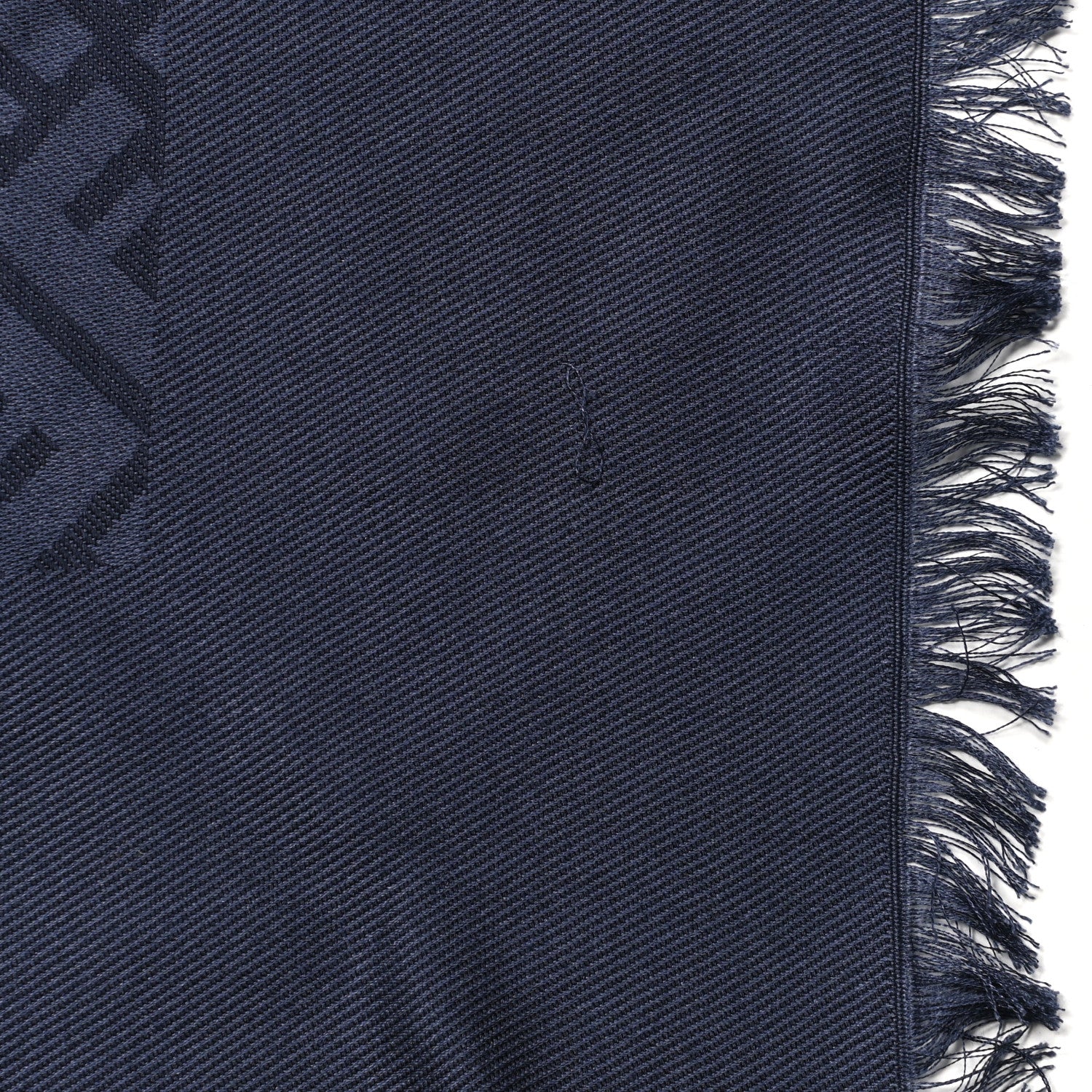 Fendi Silk Wool FF Shawl Blue 5 of 6